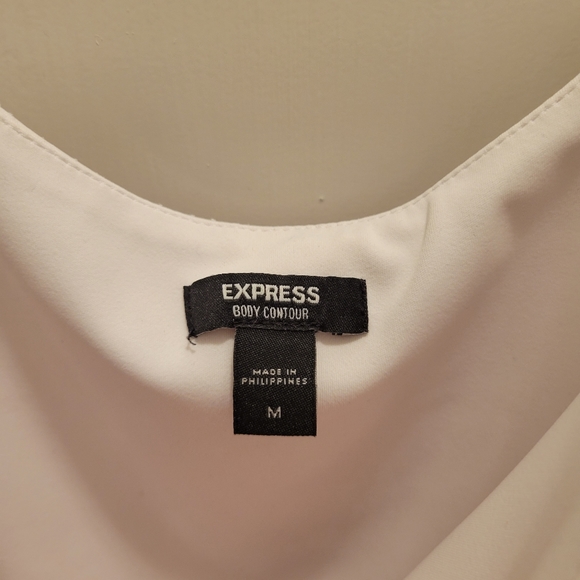Express White Body Contour Bodysuit Size Medium - Picture 2 of 2